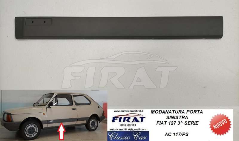 MODANATURA PORTA FIAT 127 3^ SERIE SX BASSA (117/PS)